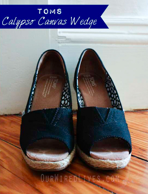 ... show closet, these Toms Black Calypso Canvas Wedge from Nordstrom